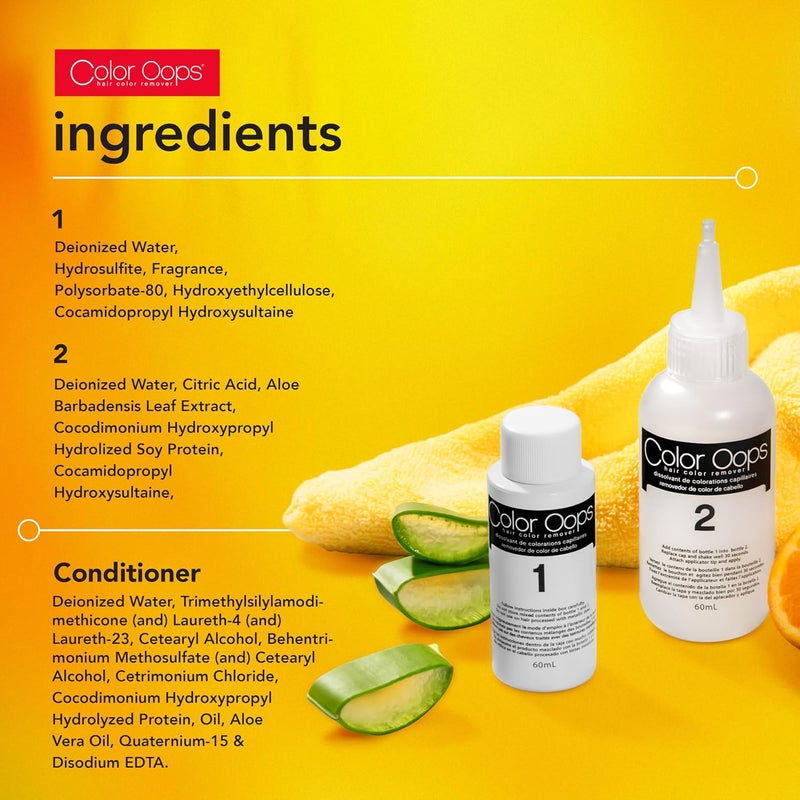 Color Oops Extra Conditioning Hair Color Remover and Reconstructor Conditioner Bundle, 2 Pack, Hair Dye Remover Processes in 20 Minutes, Safely Removes Permanent & Semi-Permanent Dye - Image 3